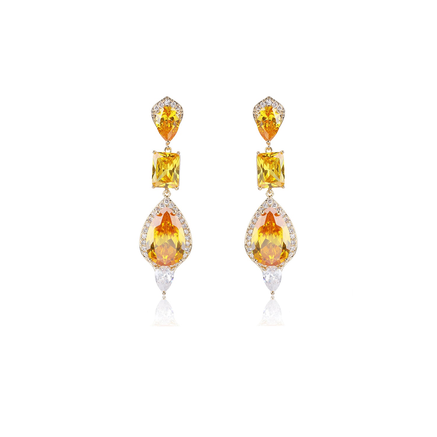 Fashionable Zircon Water Drop Earrings for Women - Elegant Dangle Earrings for Parties, Weddings & Date Nights | Hypoallergenic & Stylish Jewelry Gift CE11681