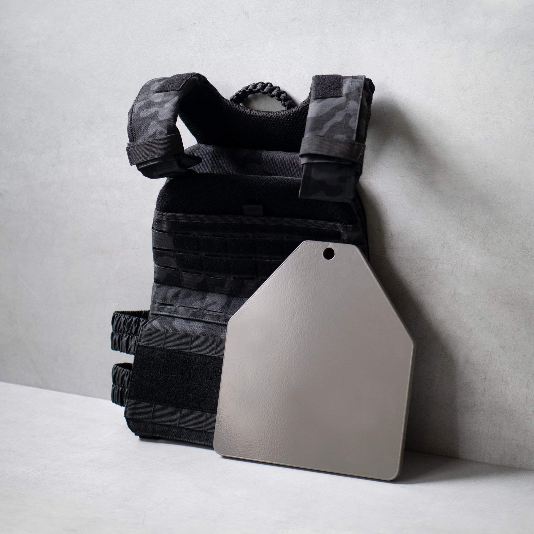 Tribe WOD Weight Vest Plates 5.75-13.75lb | Premium Steel Plate Carrier Weights for CrossFit, HIIT, Running & Strength Training | Adjustable Weight System for Fitness & Military Training | Perfect for Home Gym, Outdoor Workouts & Tactical Exercises