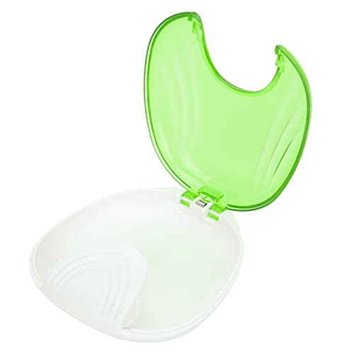 Orthodontic Retainer Case - Cute Portable Tooth Guard Storage Box for Night Gum Retainers, Travel & Daily Use - Light Green | Perfect for School, Gym & Overnight Trips