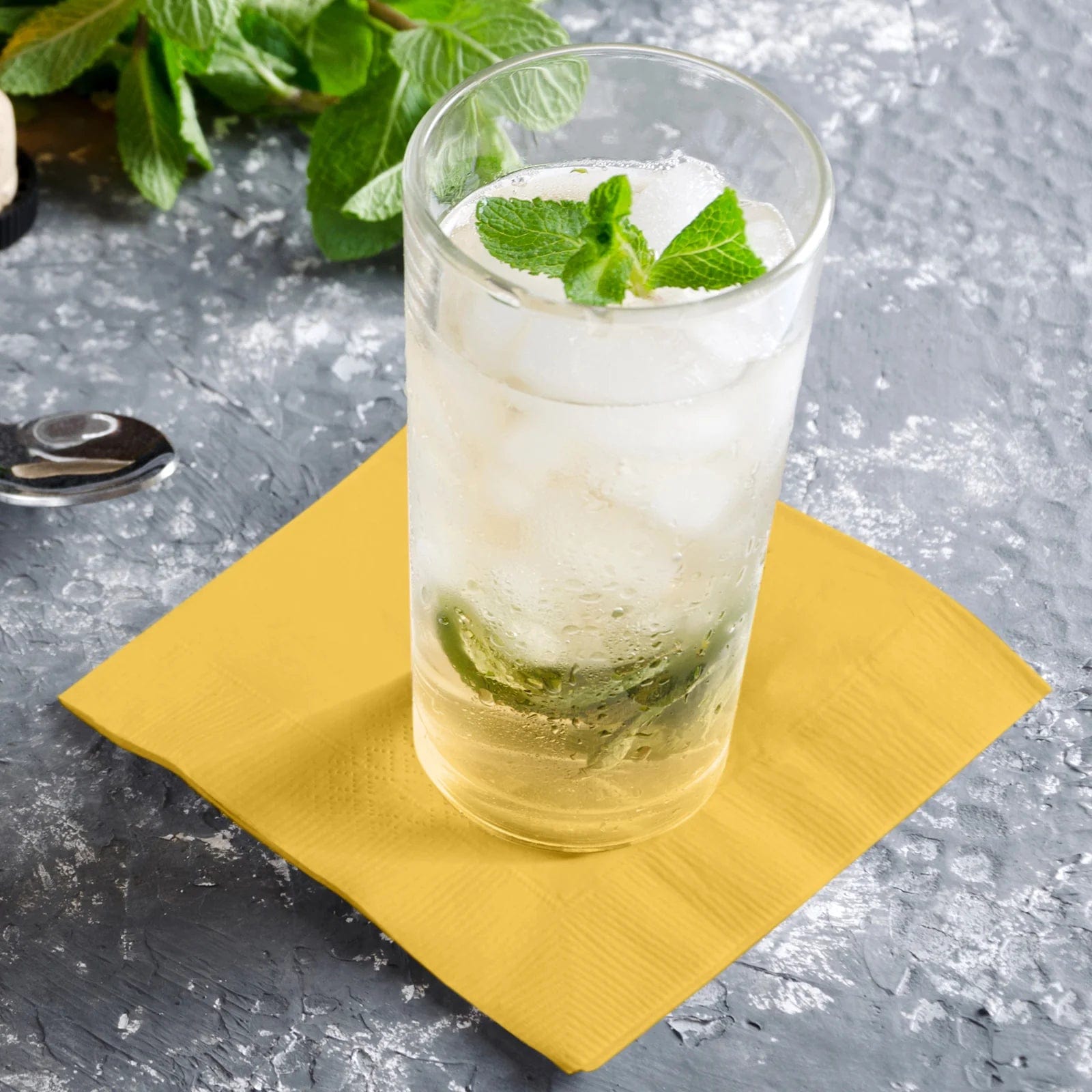 50 Soft 2-Ply Disposable Paper Napkins for Dinner, Cocktail Parties & Events - Premium Quality Tableware for Home, Restaurants & Catering