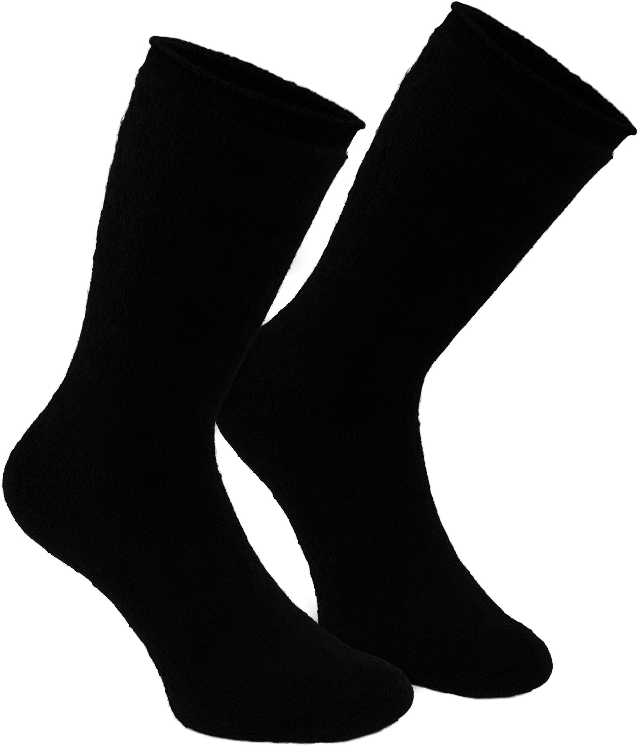 2-Pack BRUBAKER Thermal Socks for Women & Men - Ultra Warm Winter Socks with Heat-Trapping Insulation Fibers - Perfect for Hiking, Skiing & Cold Weather Activities