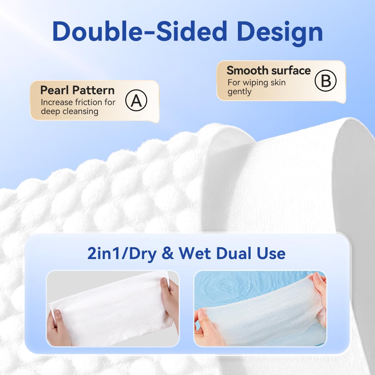 Disposable Face Towels - Extra Large 8