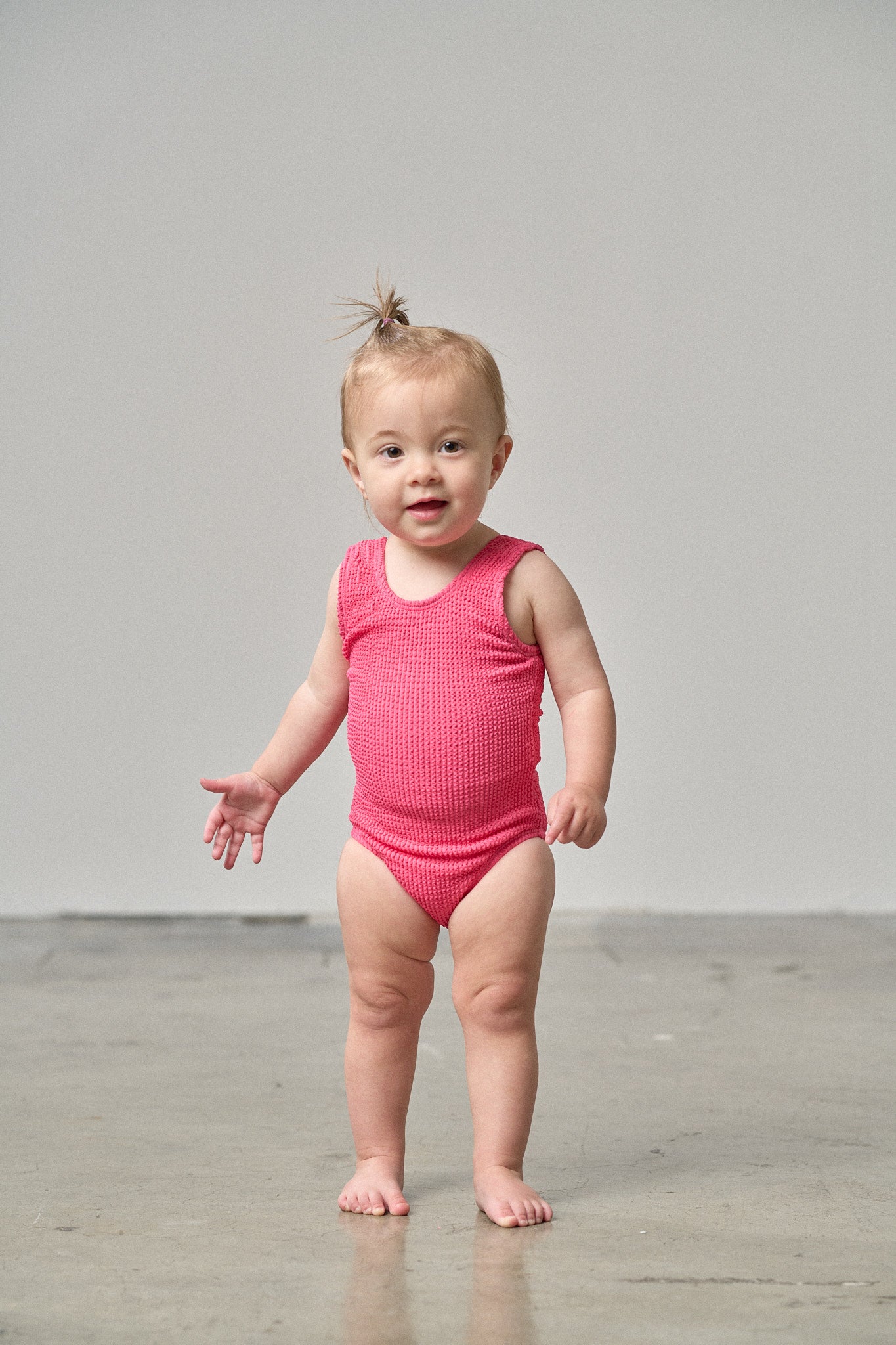 Girls Pink Swimsuit - Cute One-Piece Bathing Suit for Toddler & Kids - Perfect for Beach, Pool & Summer Vacation