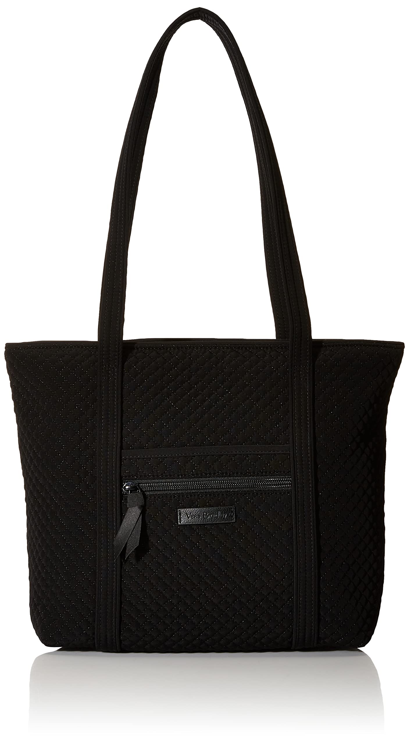 Vera Bradley Women's Small Microfiber Tote Bag - Lightweight & Durable Handbag for Work, Travel & Everyday Use