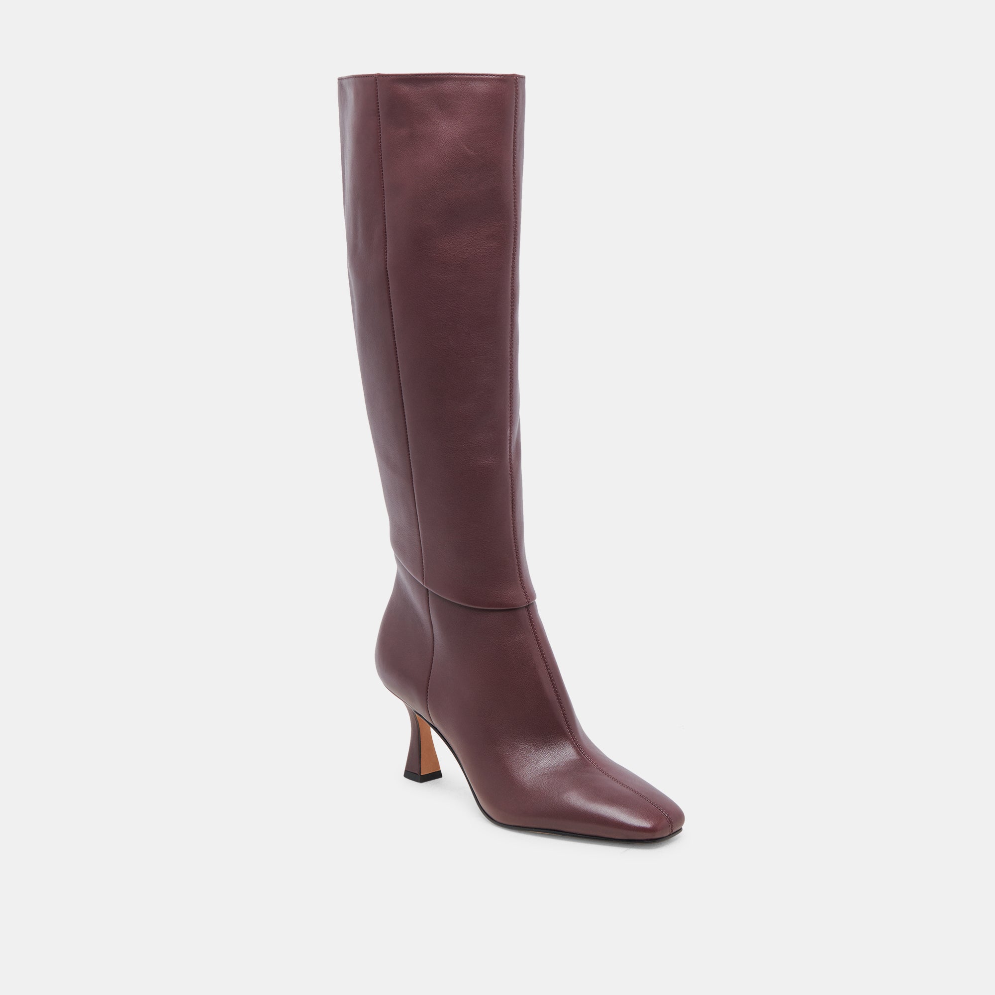 GYRA Leather Boots for Women - Stylish Wine Red Ankle Boots for Fall & Winter - Perfect for Casual Outfits, Office Wear & Date Nights