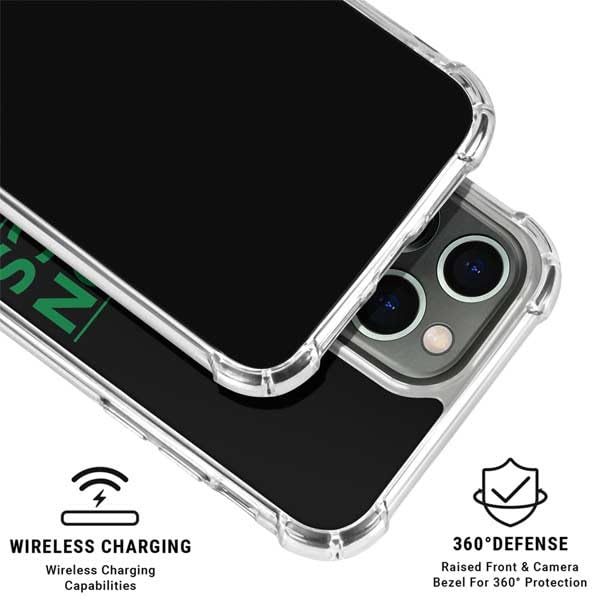 Officially Licensed NBA Boston Celtics Clear Phone Case for iPhone 15 Pro - Slim Protective Cover with Black Team Design - Perfect for Basketball Fans & Game Day Accessories