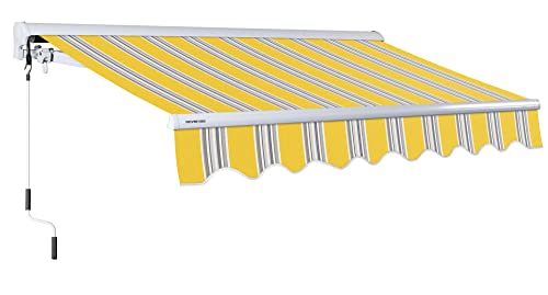 Sunny Yellow w/ Gray Blue Stripes
