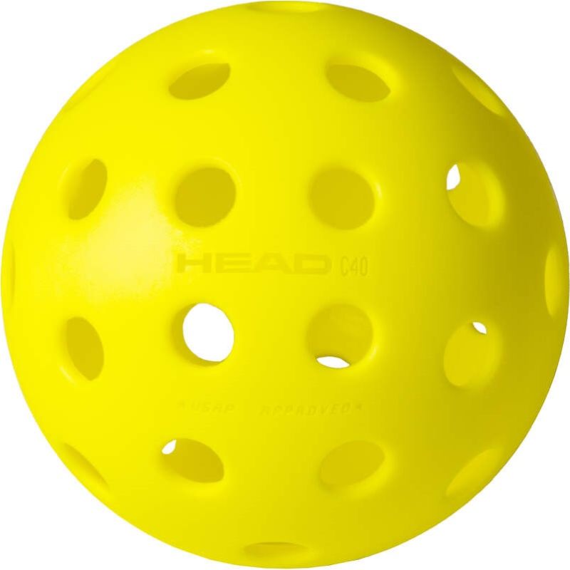 HEAD 3-Pack Championship Outdoor Pickleball Balls (40+ Balls) - Premium Performance for Competitive Play & Outdoor Pickleball Tournaments