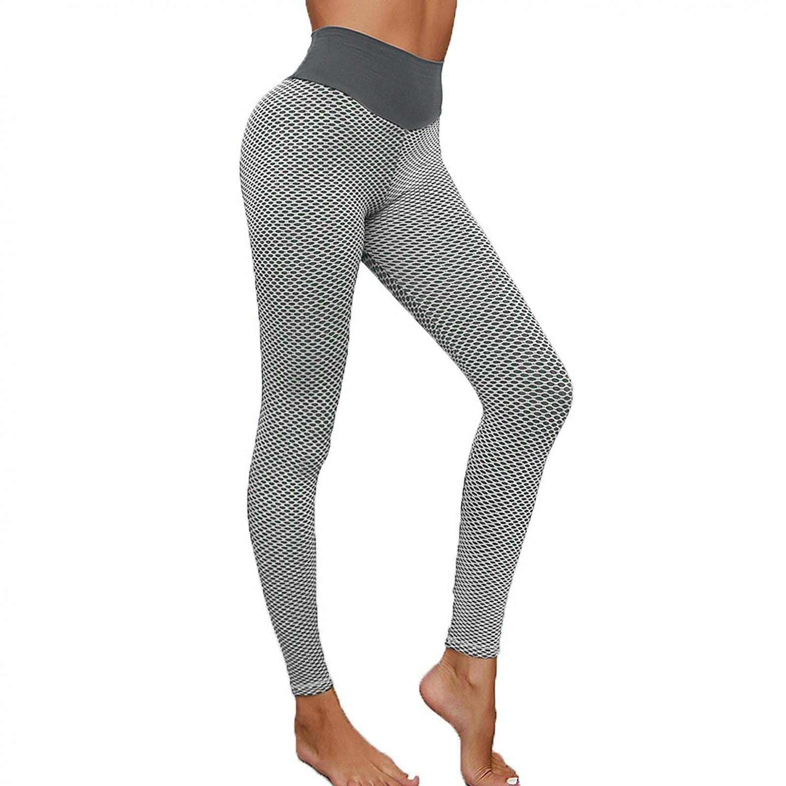PASHY Women's High Waisted Yoga Pants - Stretchy Black Workout Leggings with Tummy Control & Butt Lifting | Anti-Cellulite Seamless Design for Gym, Running & Everyday Wear
