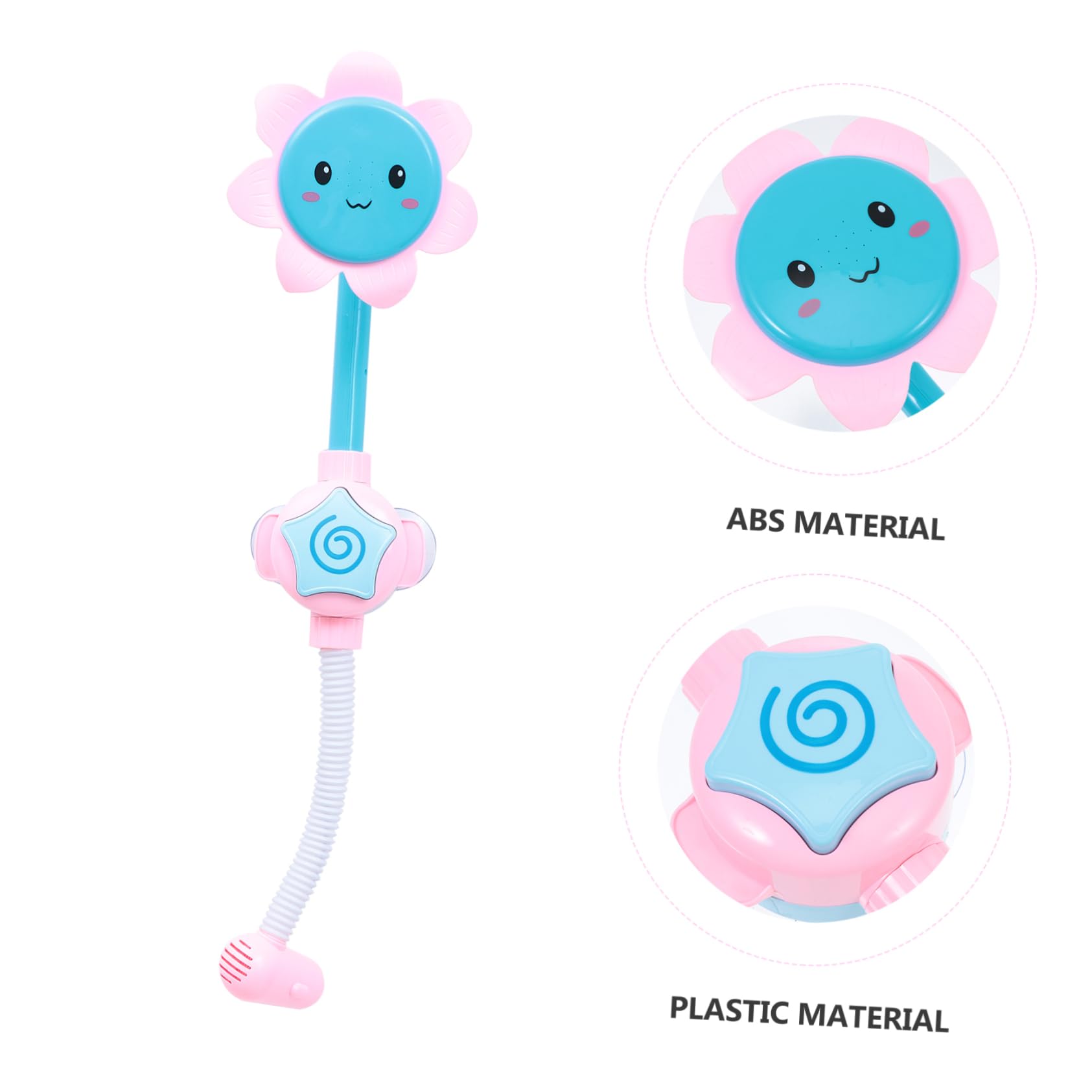 HEMOTON 2 Pack Sunflower Bath Toys for Kids - Fun Cartoon Shower Playthings, Durable Plastic Bathtub Toys for Toddlers - Perfect for Bath Time Fun, Sensory Play & Early Learning