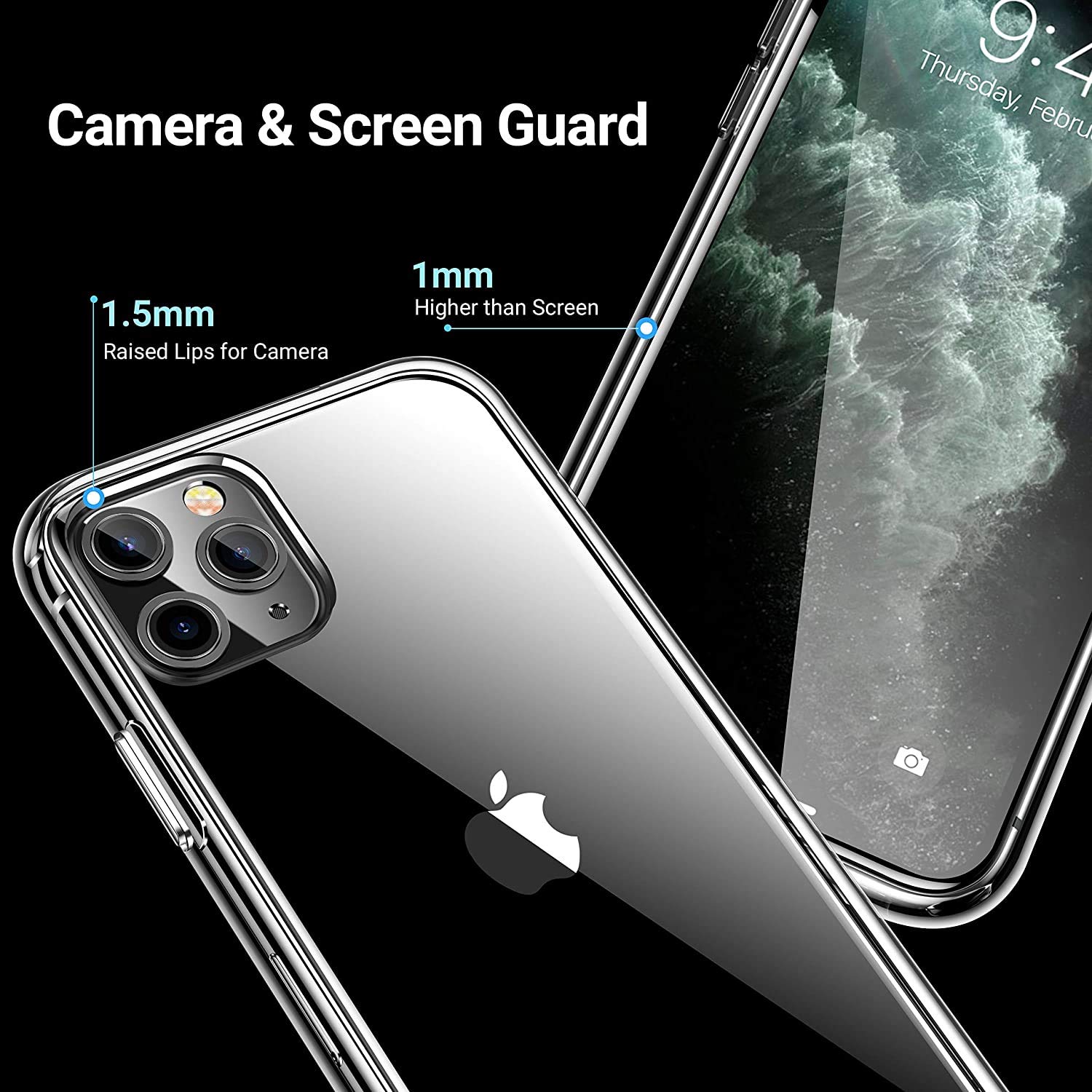 Shockproof Crystal Clear iPhone 11 Case (6.1-Inch) - Ultra Slim Protective Phone Cover with Military-Grade Drop Protection | Perfect for Everyday Use, Travel & Outdoor Activities