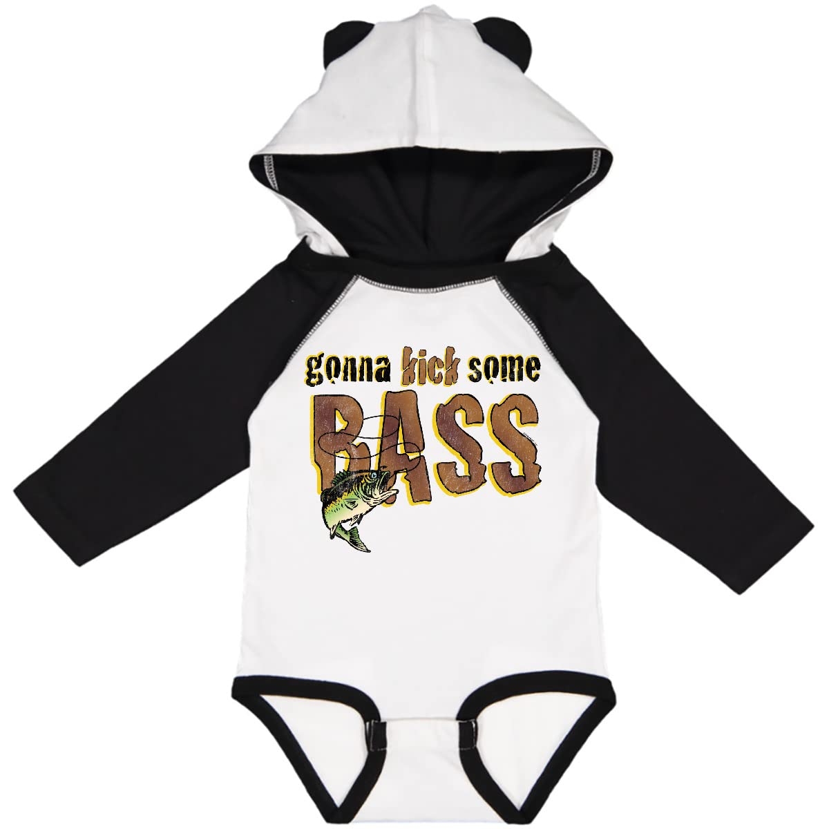 Inktastic Kick Bass Long Sleeve Creeper T-Shirt - Funny Music Lover Graphic Tee for Men & Women - Perfect for Concerts, Gifts & Casual Wear
