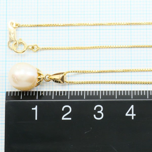 18K Yellow Gold Pearl Necklace for Women - Elegant Bridal Jewelry & Wedding Gift - Perfect for Anniversaries, Parties & Special Occasions