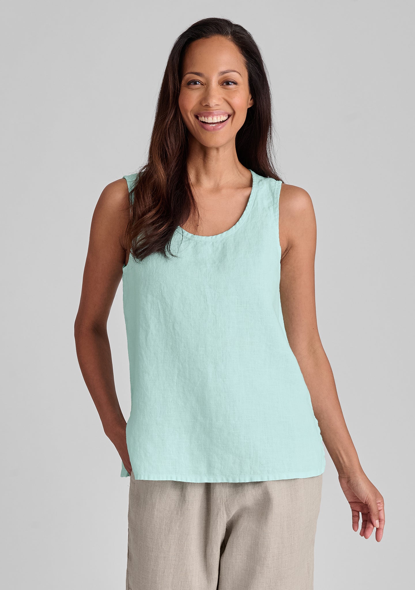 Premium Linen Tank Top for Women - Breathable & Comfortable Summer Essential - Perfect for Casual Wear, Beach Outfits & Layering