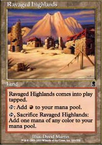 Magic: The Gathering - Ravaged Highlands - Odyssey Booster Pack | Collectible Trading Card Game for Players & Enthusiasts | Perfect for Tournaments, Casual Play & Deck Building