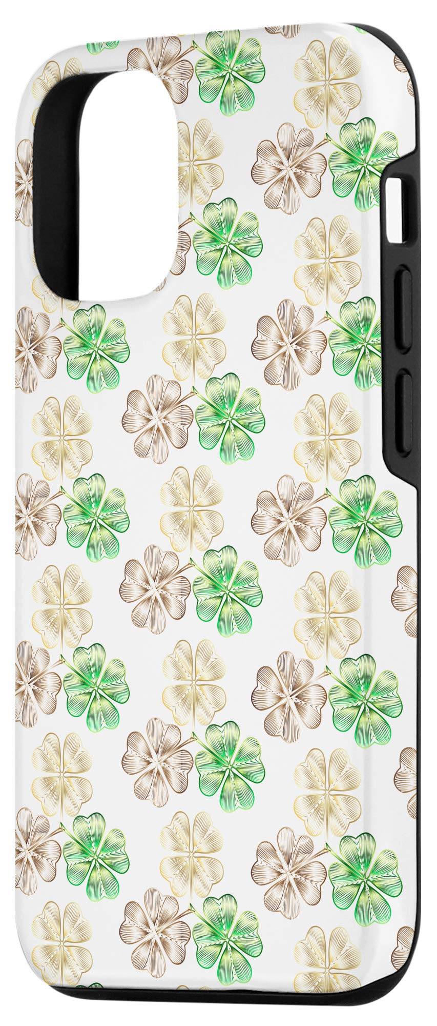 Lucky Four Leaf Clover Shamrock iPhone 12/12 Pro Phone Case - Irish Themed Protective Cover with Gift Box | Perfect for St. Patrick's Day, Irish Pride & Everyday Use