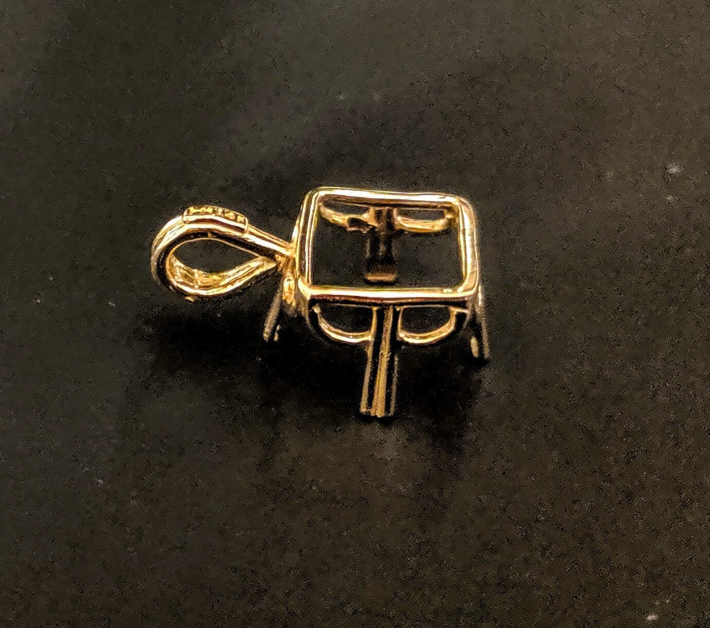 Solid Sterling Silver or 14kt Gold 10mm 14mm Square 4 Prong Pendant Setting - Handcrafted in USA | Perfect for Jewelry Making, DIY Necklace & Custom Engagement Ring Designs