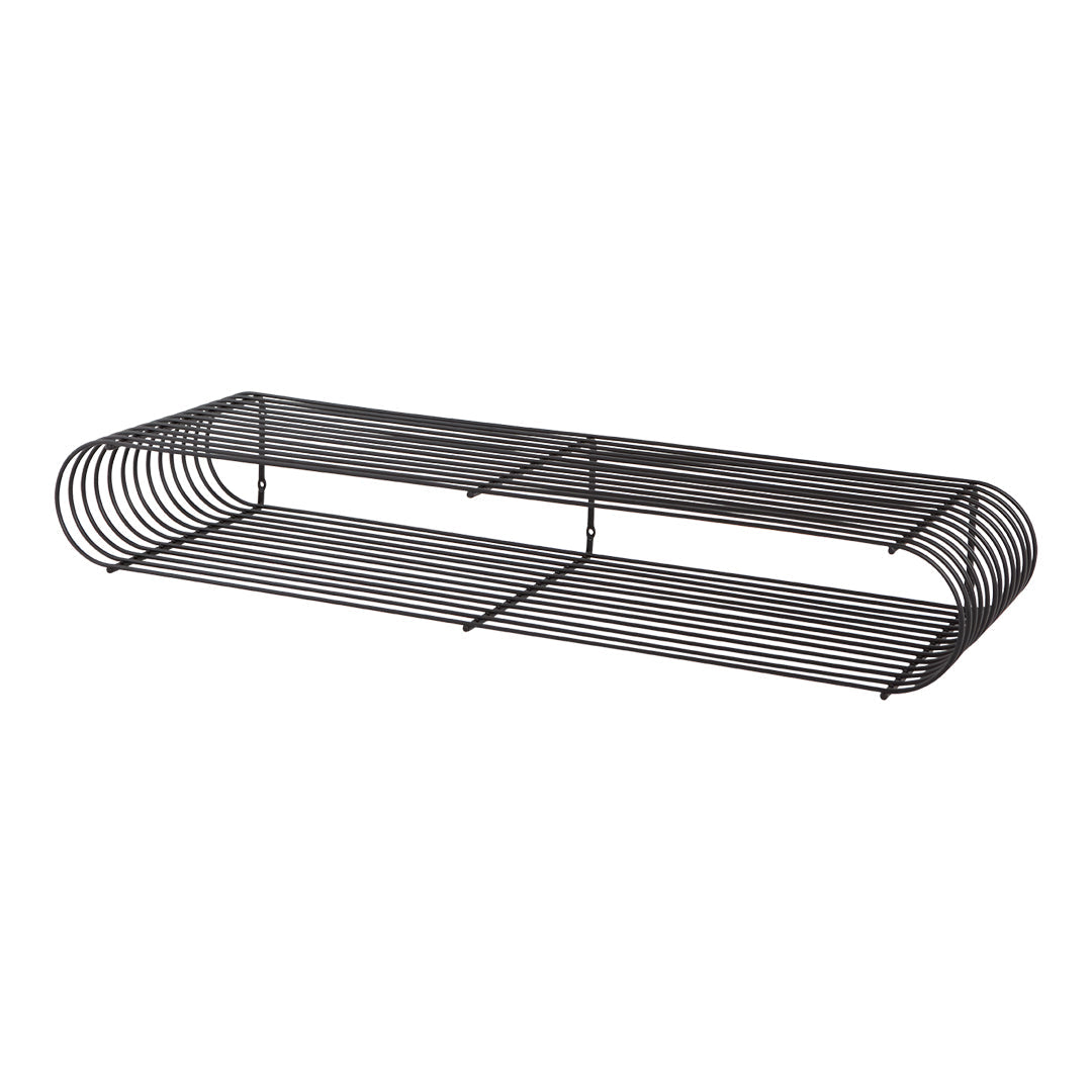 Curved Wall Shelf - Modern Floating Shelves for Home Decor, Bathroom & Kitchen Storage | Perfect for Displaying Books, Plants & Decorative Items