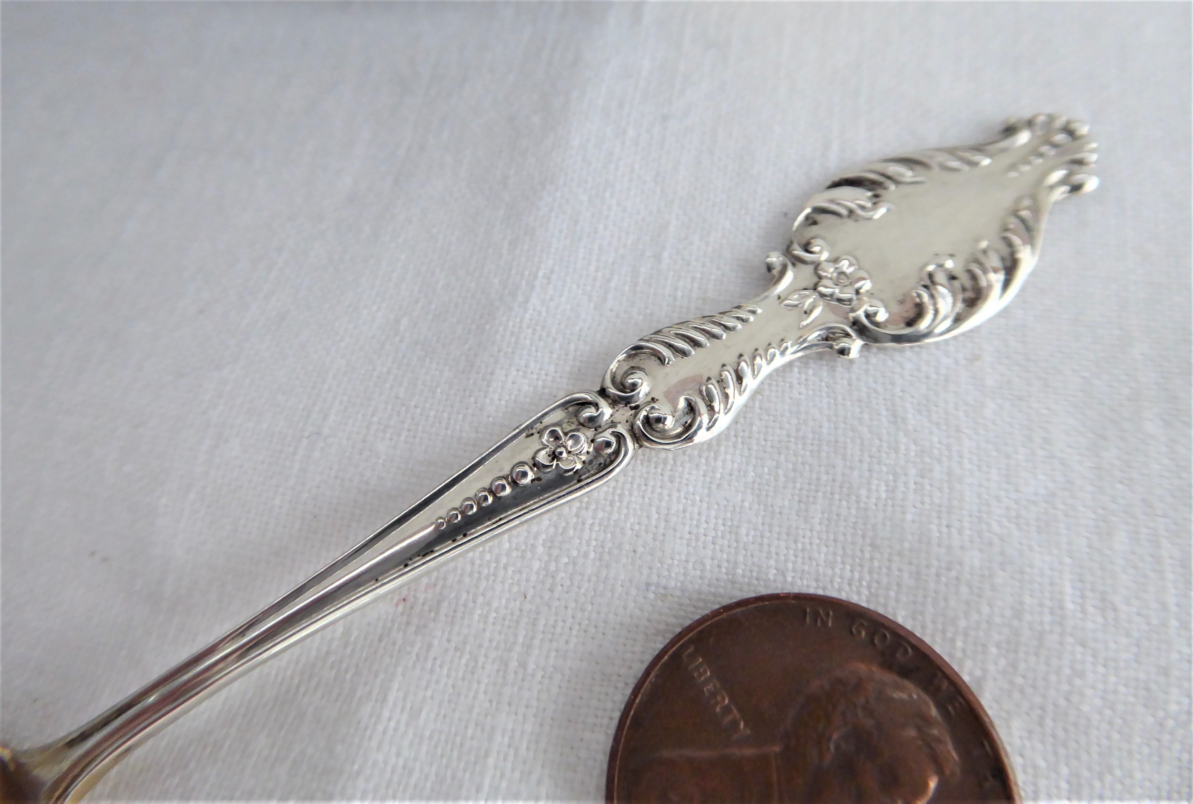 Antique Victorian Sterling Silver Souvenir Spoon - Sacramento California 1890s with Embossed Gold Wash Bowl | Collectible Silverware, Perfect for Display, Gift Giving & Historical Collections