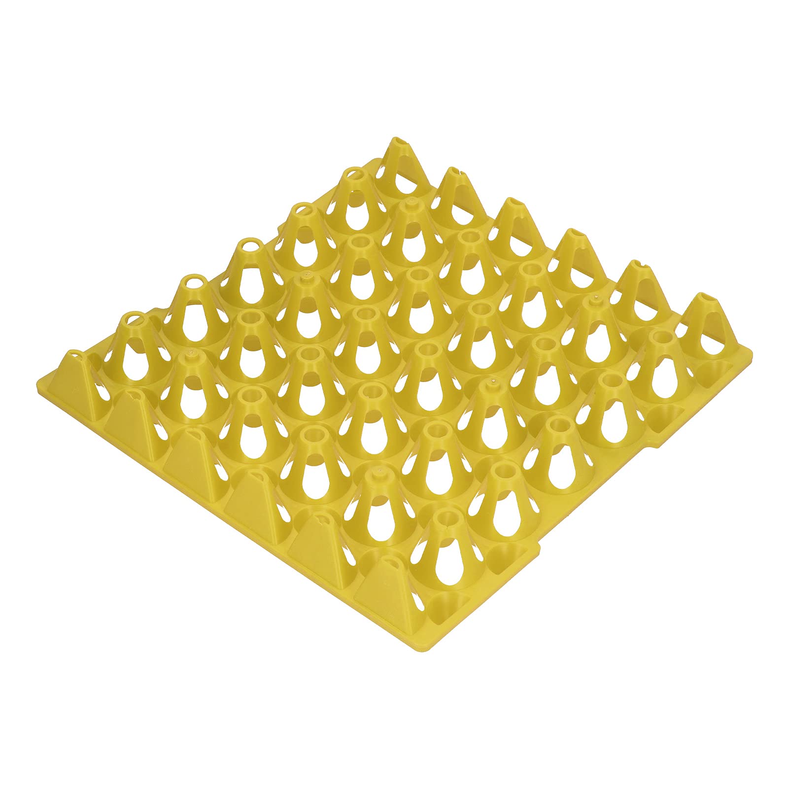 Plastic Egg Storage Trays - Durable Farm Egg Flats for Poultry & Henneries (Yellow) | Perfect for Egg Collection, Transport & Storage