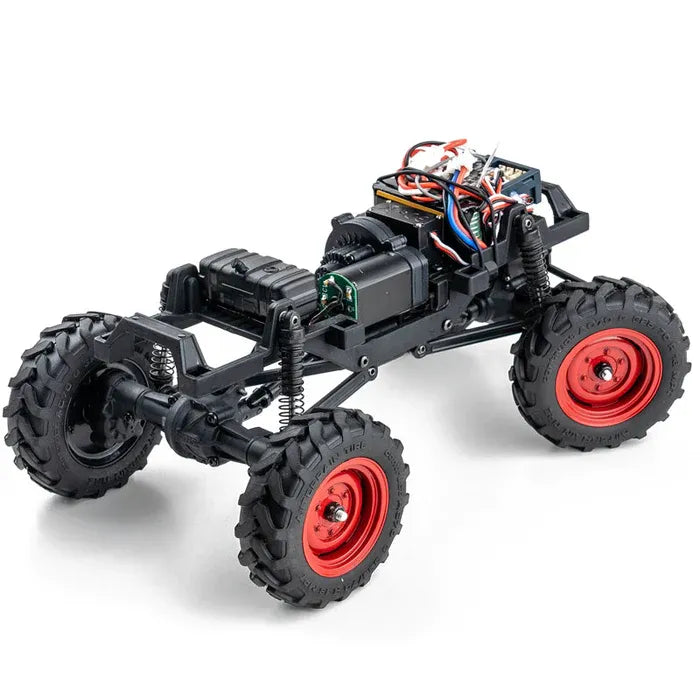 FMS 1:24 Scale FCX24 Power Wagon RTR Rock Crawler RC Truck - 2-Speed Transmission, 4WD Off-Road Vehicle for Trail Crawling & Backyard Adventure