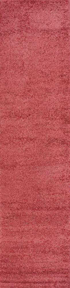 Soft Haze Solid Low Pile Area Rug - Red Modern Carpet for Living Room, Bedroom & Home Decor