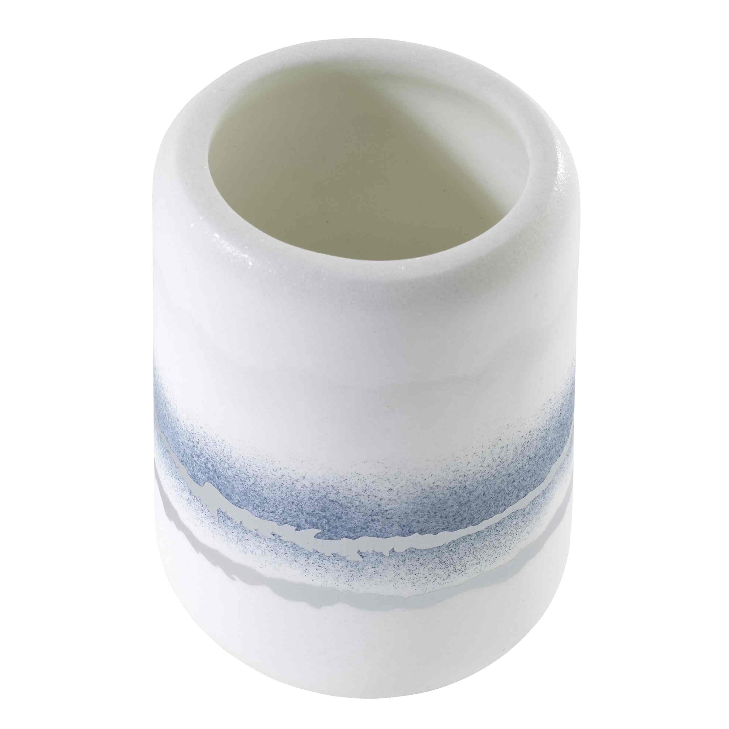 Avanti Linens Marble Resin Tumbler - Elegant Countertop & Bathroom Accessories for Home Decor (Murano Collection) - Perfect for Coffee, Tea, or Bathroom Essentials Storage