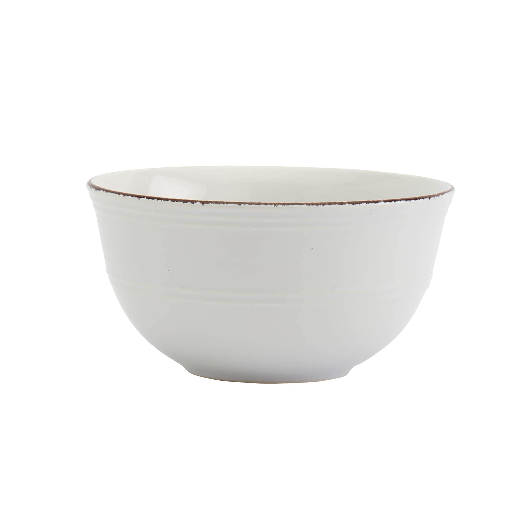 12-Piece White Farmhouse Dinnerware Set - Solid Round Ceramic Plates, Bowls & Mugs - Microwave Safe - Perfect for Family Dinners, Holiday Gatherings & Rustic Kitchen Decor