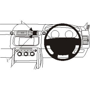 ClicOn No Holes Center Dash Mount for Land Rover Range Rover (2013-2020) | Universal Phone Holder | Perfect for GPS Navigation & Hands-Free Driving