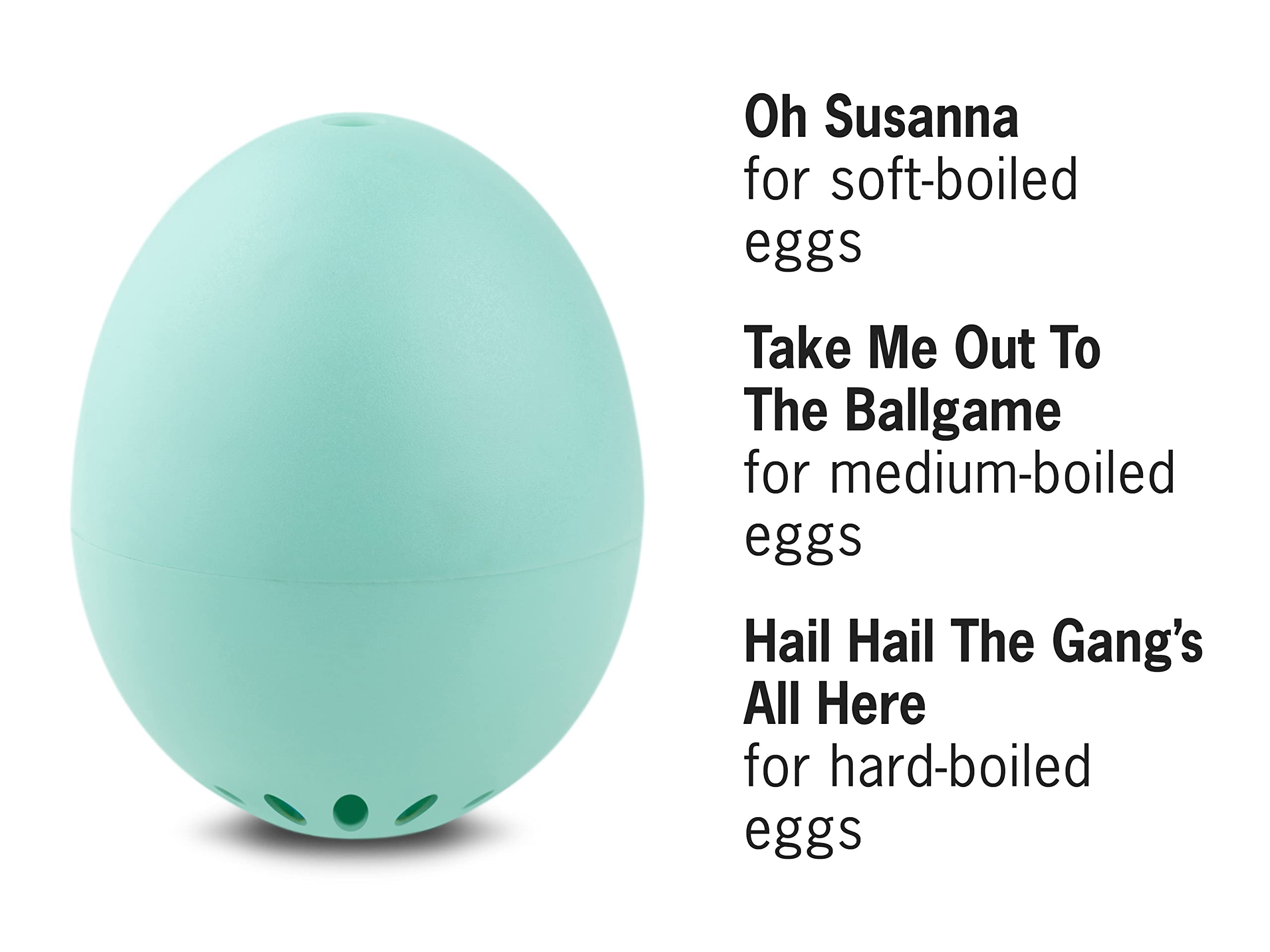 Beepegg Egg Basic Turquoise Egg Timer – Boiling Egg Timer for Soft, Medium, Hard Eggs – Food Safe Musical Egg Cooker – Singing Floating Kitchen Timer – Perfect for Breakfast, Cooking, Baking & Meal Prep