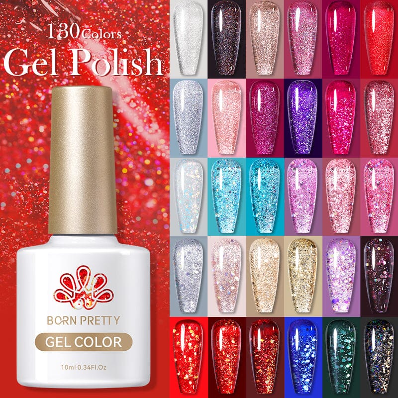 Silky White Series Gel Nail Polish 10ml (CG101 CG130) - Long-Lasting Shine for Manicures & Pedicures at Home or Salon