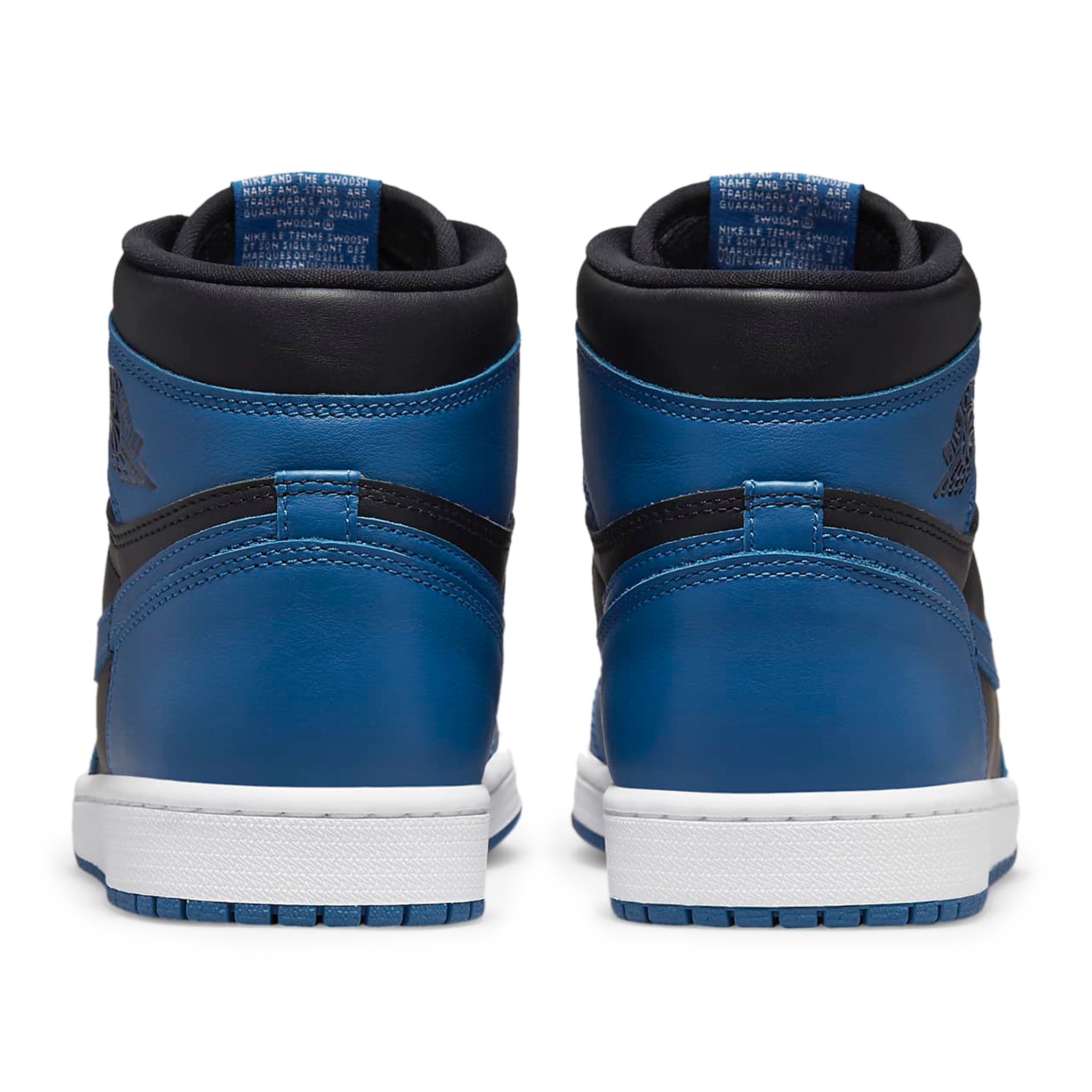Original Air Jordan 1 Retro OG High Dark Marina Blue Basketball Shoes - Men's Sneakers for Streetwear & Casual Outfits