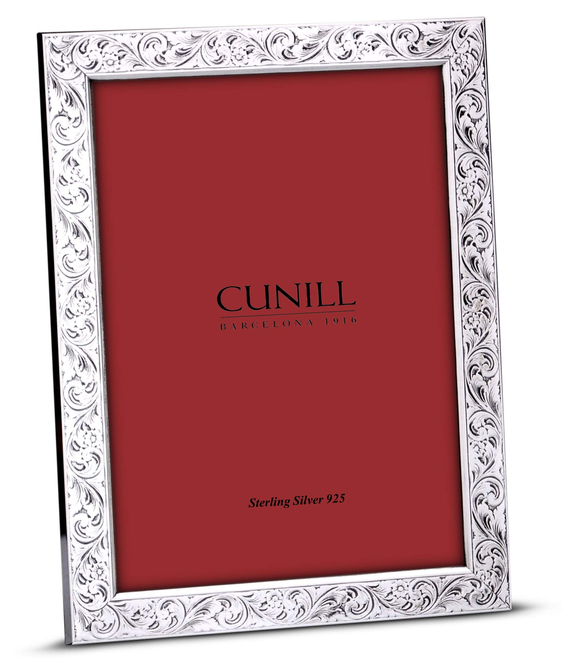 Cunill Paisley .925 Sterling Silver 4x6 Photo Frame - Elegant Gift for Weddings, Anniversaries & Home Decor