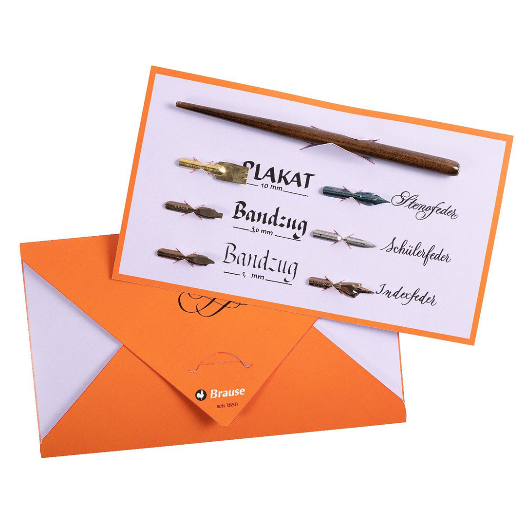 Brause Calligraphy & Writing Set No.2 - Premium Dip Pen Nib for Calligraphy, Hand Lettering & Art Projects - Perfect for Beginners & Professionals