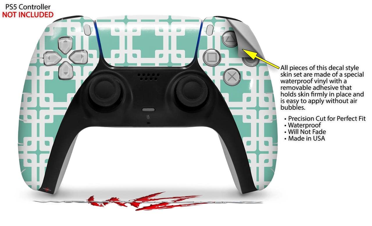 PS5 DualSense Skin Wrap - Seafoam Green for Gaming Protection