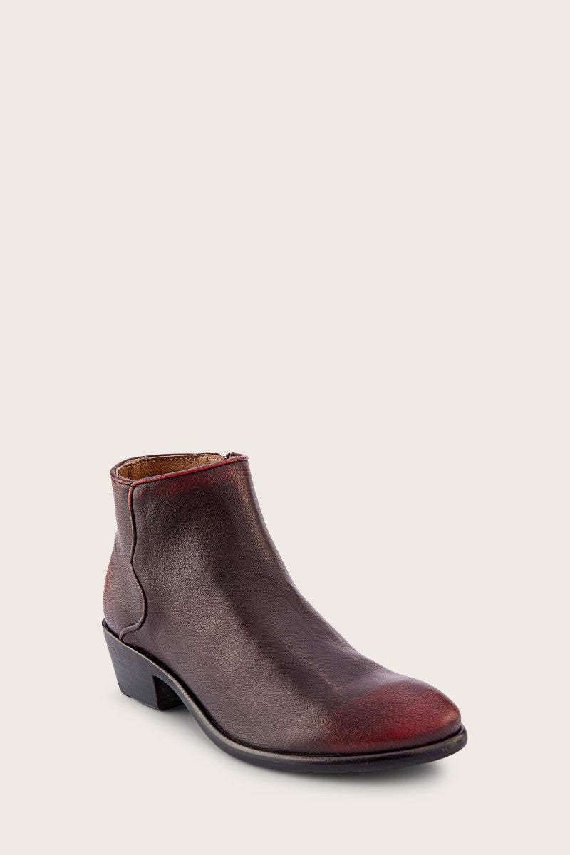 Vintage Carson Piping Bootie - Classic Comfortable Women's Ankle Boots for Casual Wear & Everyday Outfits