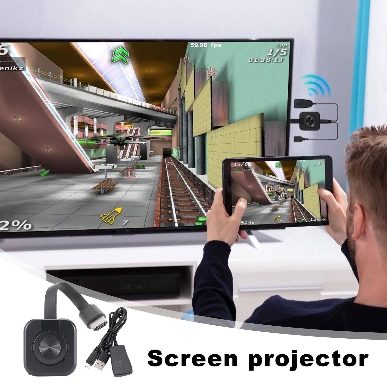 Oldmoom 4K Portable Projector - 1080P & 4K Home Theater Projector for Movies, Gaming, Presentations, and Outdoor Entertainment | HD Projector for Graphics, Documents, Videos & Music | Perfect for Home Cinema, Office Meetings, and Backyard Movie Nights