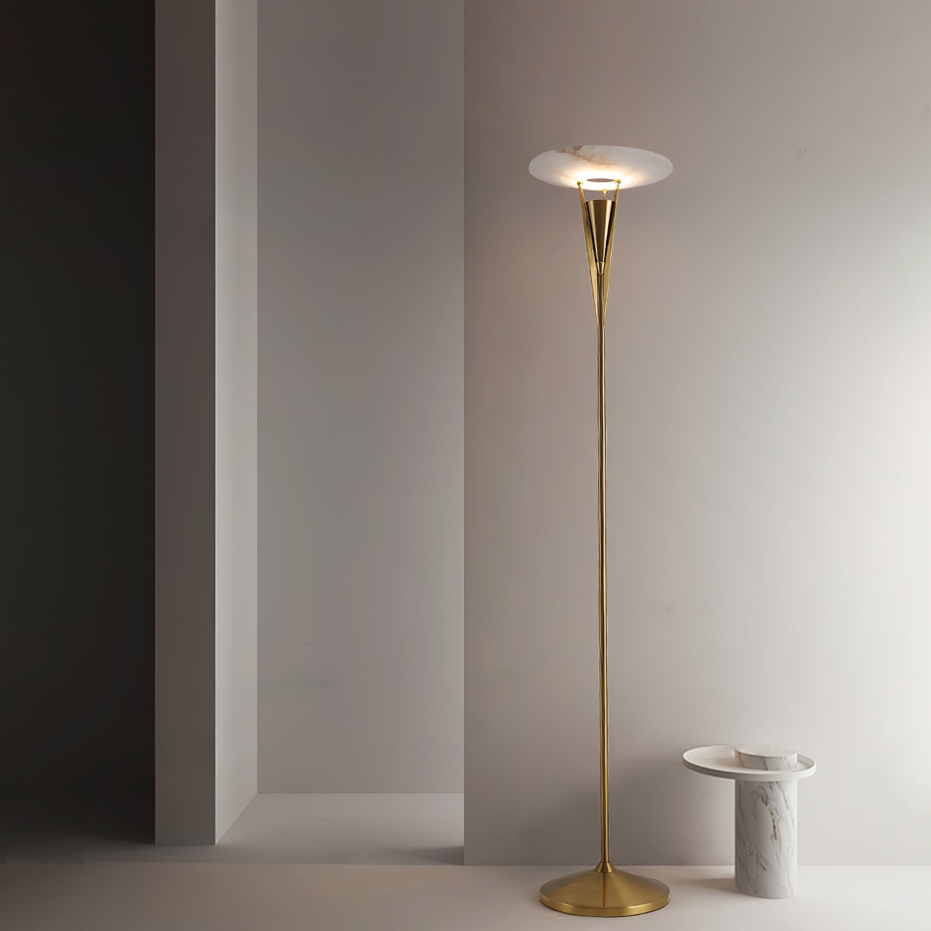 Modern Aragon Floor Lamp - Adjustable LED Standing Light for Living Room, Bedroom & Office - Brighten Your Space with Stylish Home Decor Lighting