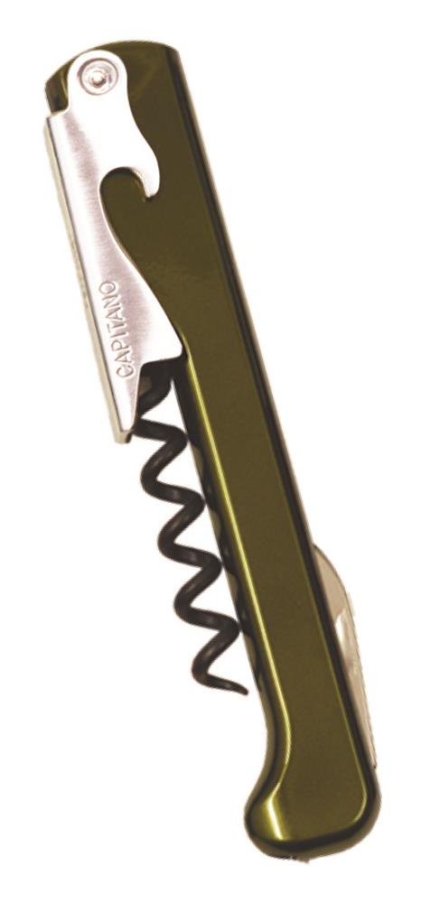 Premium Capitano Waiter Corkscrew with Elegant Radiant Handle - Vineyard Green Wine Bottle Opener - Perfect for Restaurants, Bars, Wine Tasting & Home Entertaining