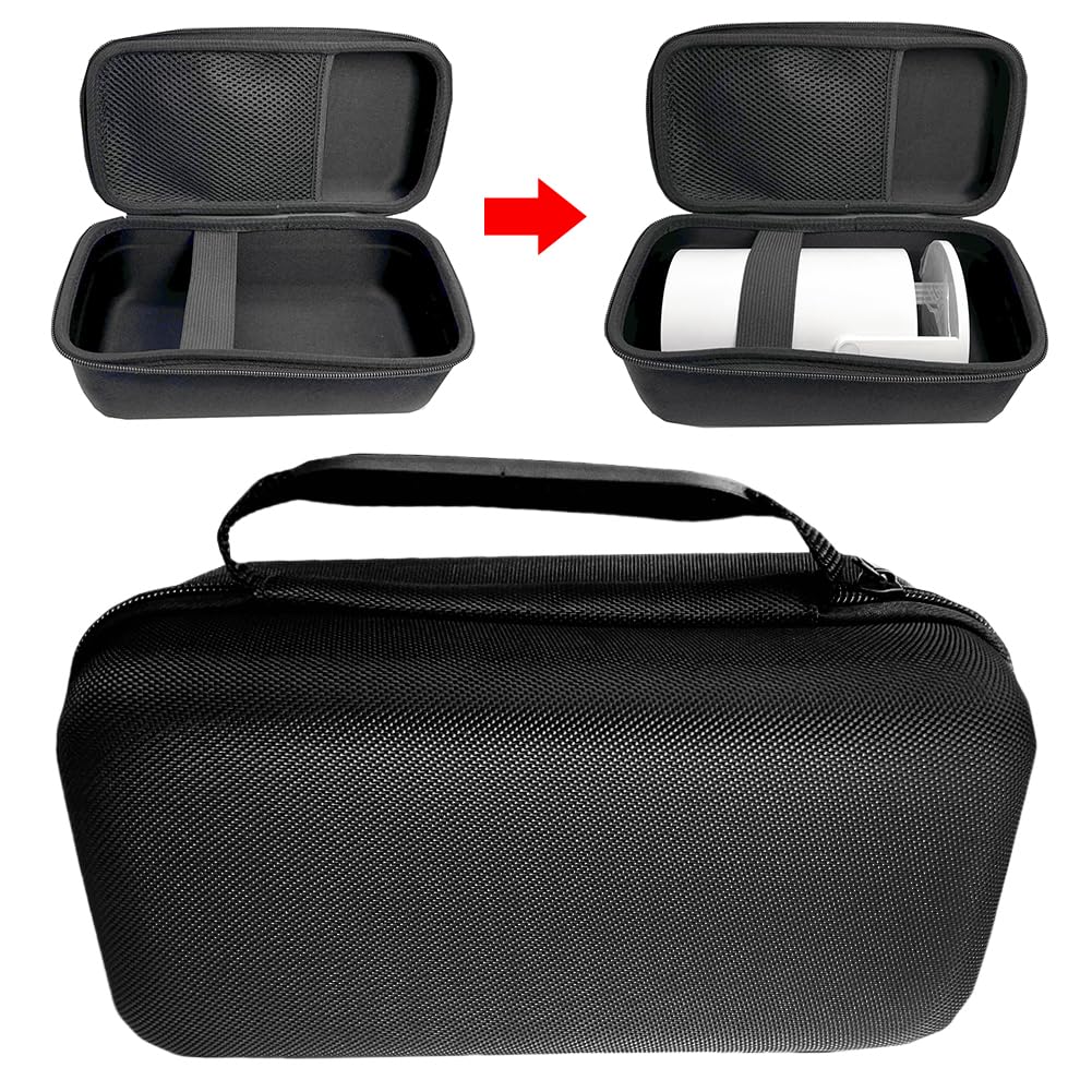 HY320 HY300 Projector Travel Carrying Case - Durable Protective Storage Bag for Projector & Accessories - Perfect for Home Theater, Business Presentations & Outdoor Movie Nights - Black