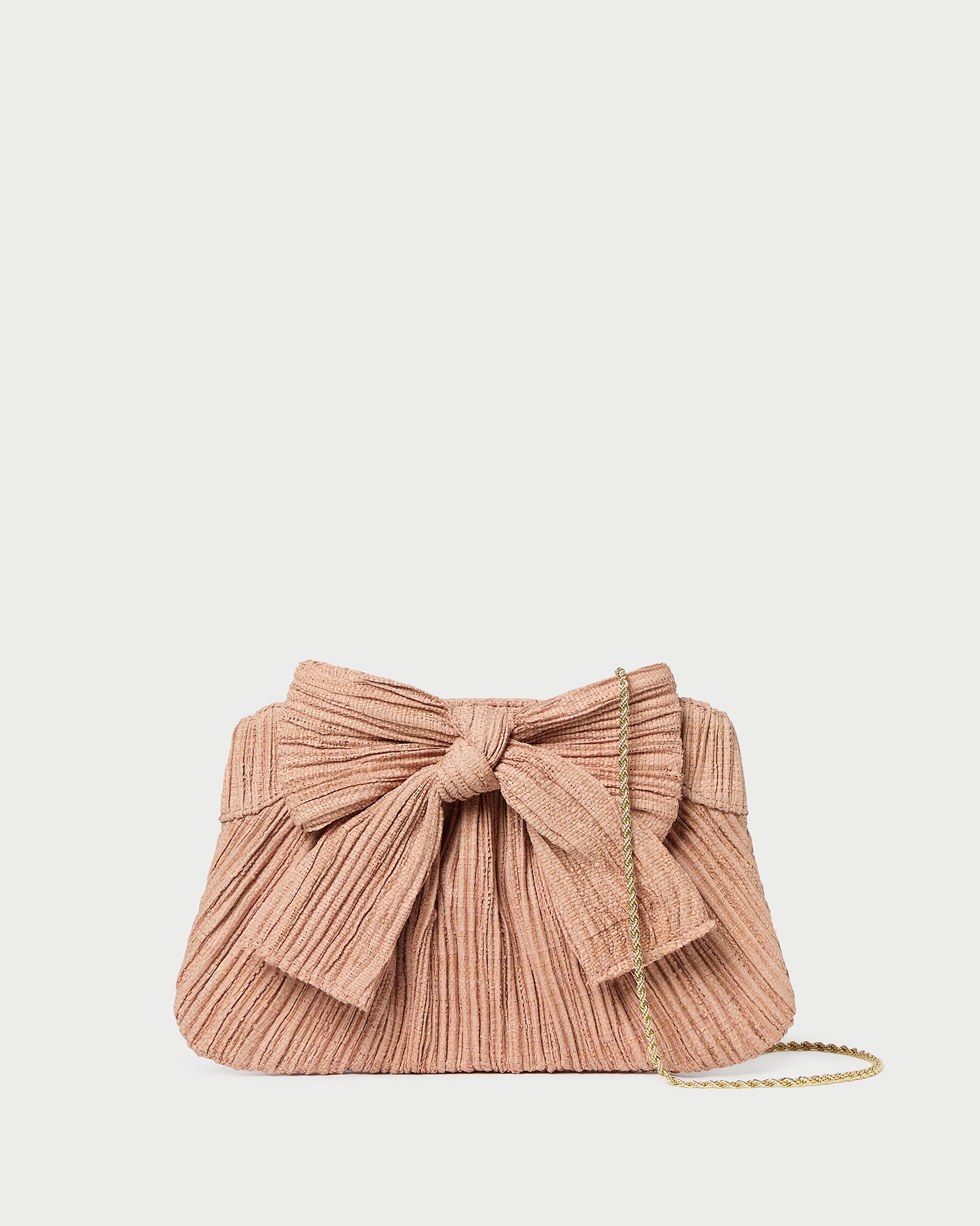 Rayne Pleated Bow Clutch - Elegant Women's Evening Bag for Parties, Weddings & Special Occasions