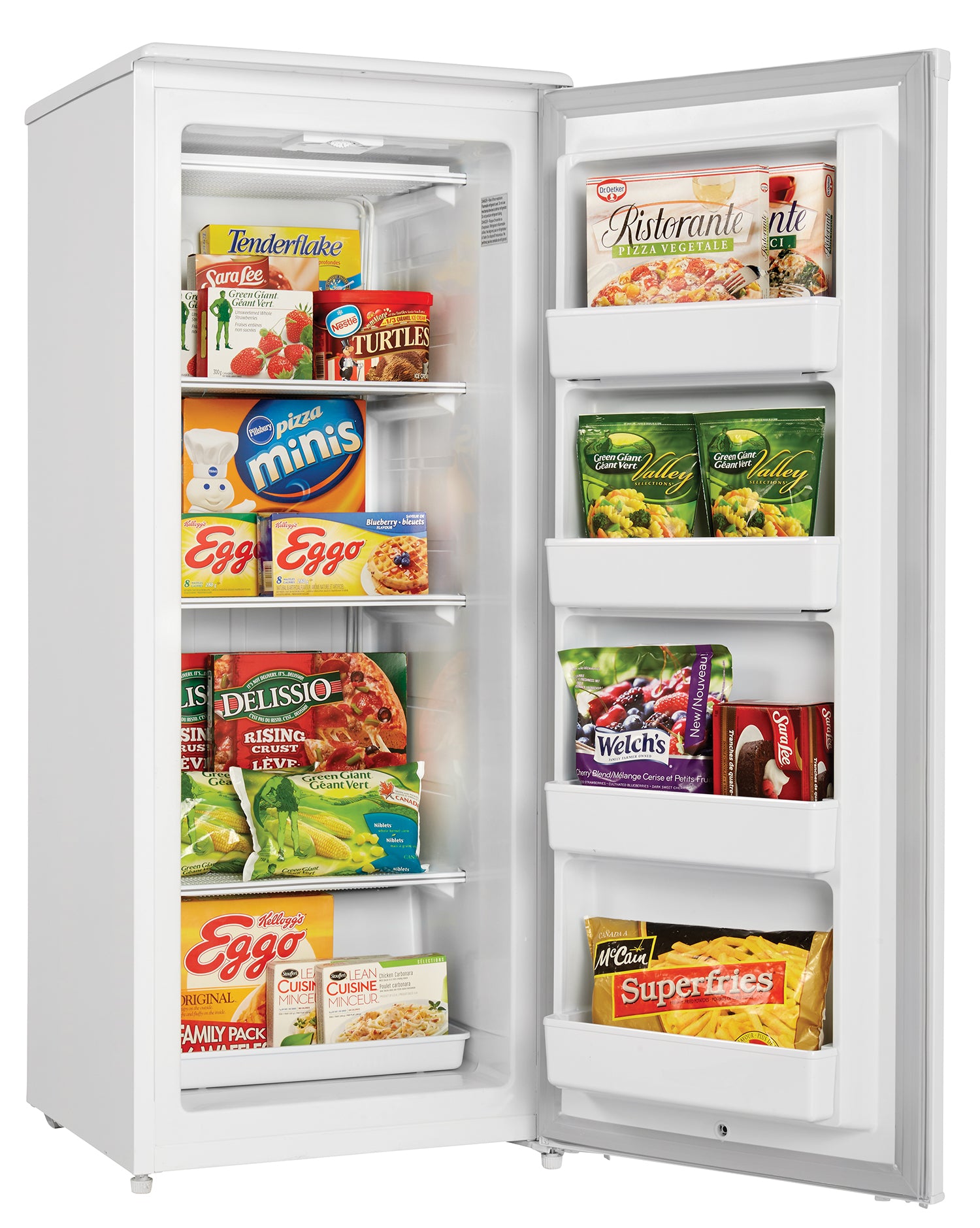 Danby DUFM101A2WDD 10.1 cu ft Upright Freezer - White Energy Efficient Compact Deep Freezer for Home, Kitchen, Garage, or Basement Storage