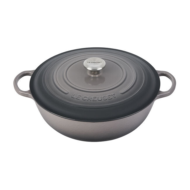 7.5 Quart Stainless Steel Chef's Oven - Professional Kitchen Cookware for Baking, Roasting & Broiling - Perfect for Home Chefs & Restaurants