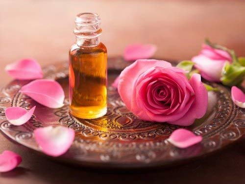 Pure Organic Rose Essential Oil 100ml - 100% Natural for Aromatherapy, Skin Care & Relaxation - Perfect for Diffusers, Massage & DIY Beauty Products