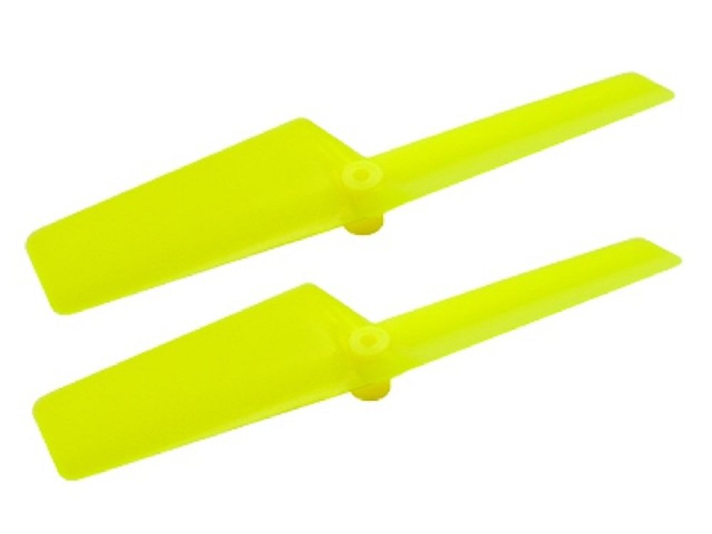 MICROHELI 47mm Long Plastic Tail Blade (Yellow) for MCPXBL & BL2 Helicopters - Durable RC Drone Parts for Outdoor Flying & Aerial Stunts