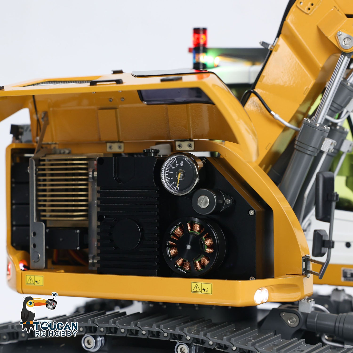 1/14 Scale RC Hydraulic Excavator Toy - 5-Way Valve Remote Control Construction Vehicle with RTR Electric Digger (LR 914 Model) | Fast Free Shipping | Perfect for Kids Play, Construction Enthusiasts & Collectors