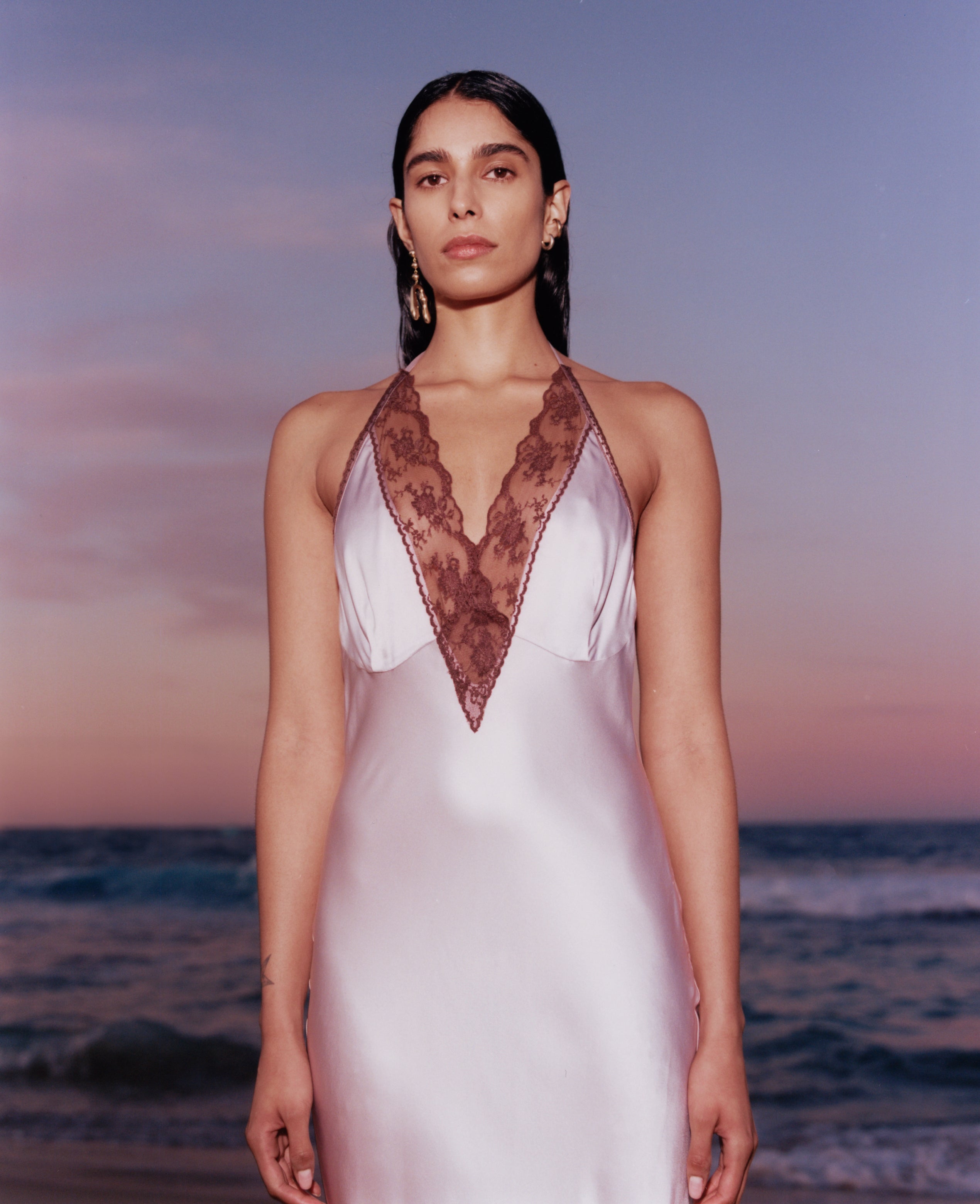 Aries Halter Gown - Elegant Women's Summer Dress for Beach, Party & Special Occasions | Flowy Chiffon Fabric with Adjustable Straps