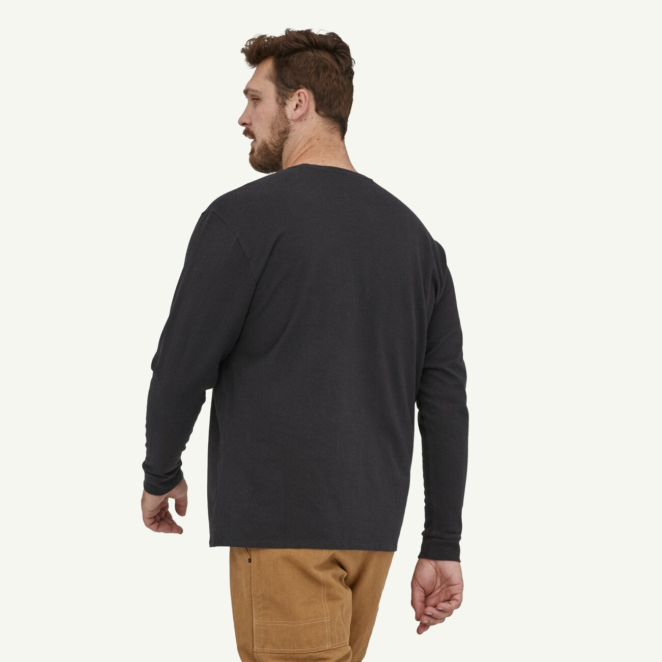 Men's Long Sleeve Work Pocket T-Shirt - Durable Cotton Workwear for Construction, Landscaping & Outdoor Jobs