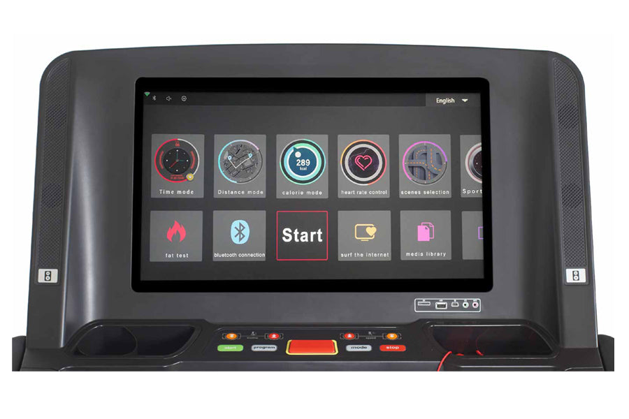 California Fitness Malibu M12T Treadmill with TouchScreen Display - Premium Home Gym Equipment for Cardio Workouts & Indoor Running - Perfect for Home Fitness, Small Spaces & Apartment Workouts