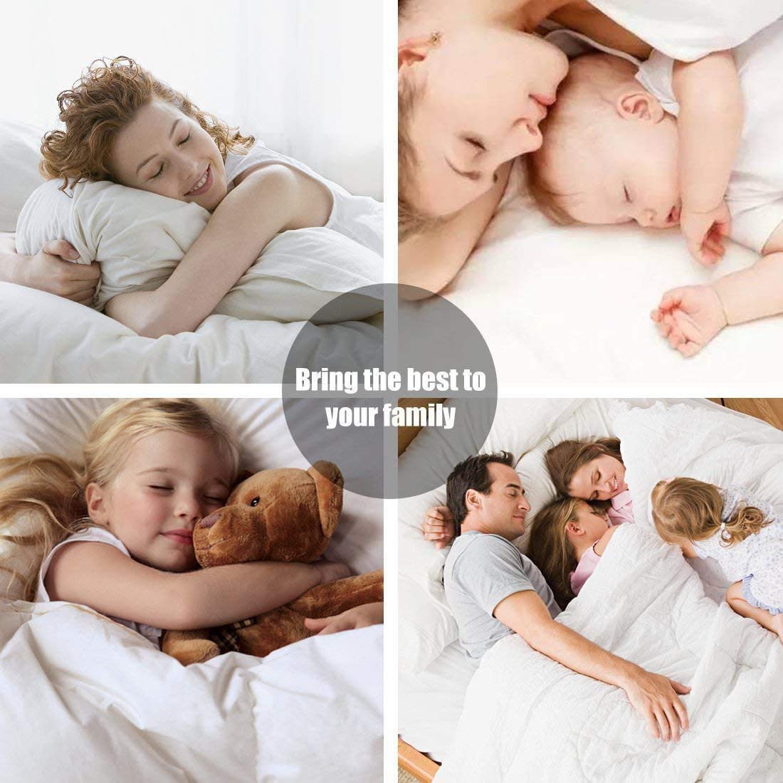 Luxury 800 Thread Count 100% Egyptian Cotton Split King Sheet Set for Adjustable Beds (34